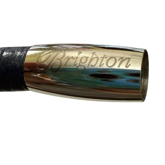 Brighton Woodstock "Let It Be" Blue Leather Snowflake Charm Bracelet 6.5"  Snow - Picture 7 of 7